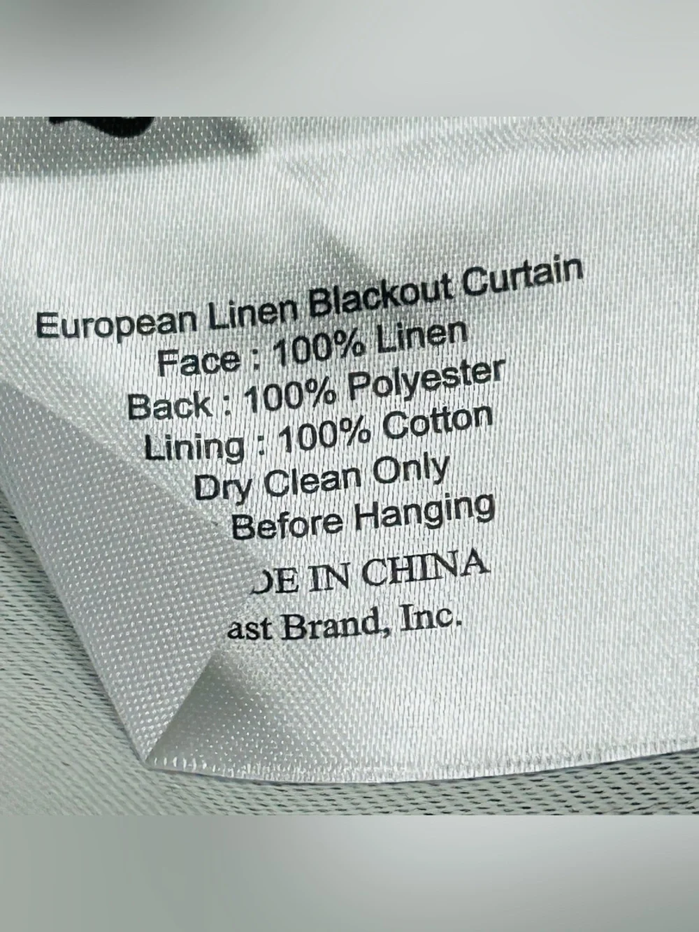 QUINCE Set 2 48x96 Heavyweight European Linen Blackout Curtains Cream 8965